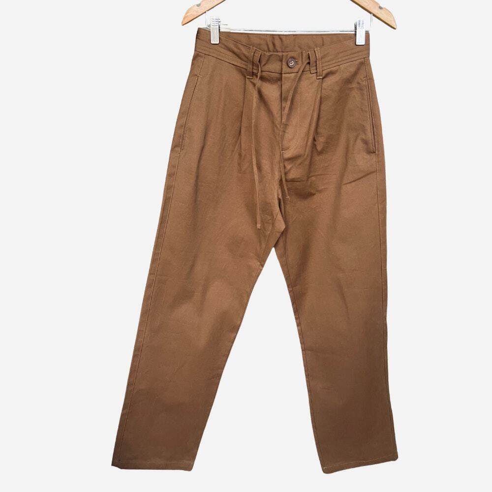 Zara Brown Paperbag‎ Tapered pants NEW